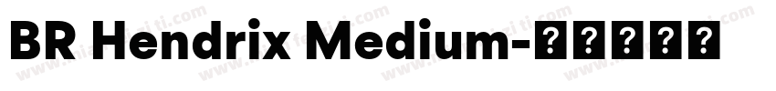 BR Hendrix Medium字体转换